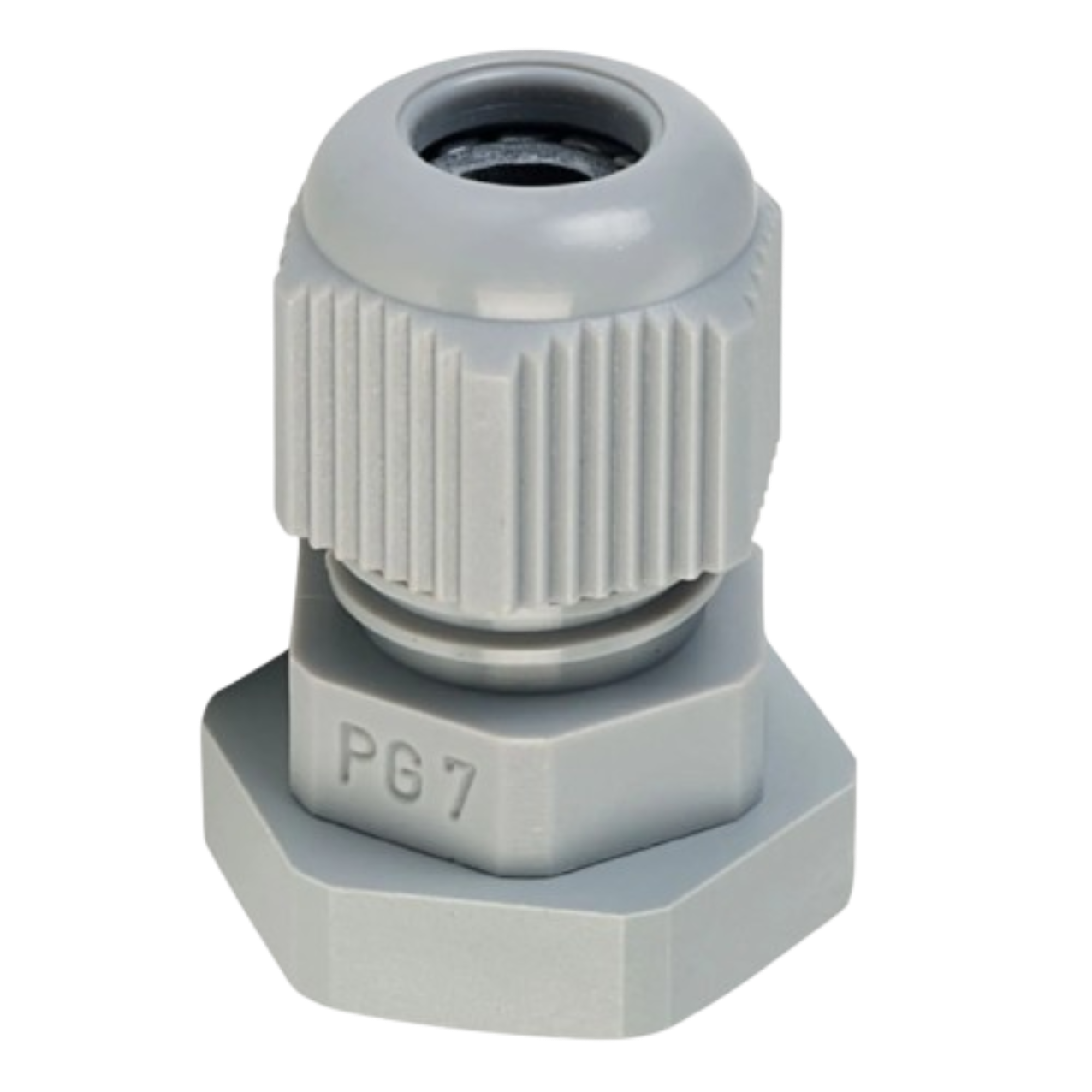 PG-7 Grey Plastic Cable Gland | Nylon Cable Entry Gland